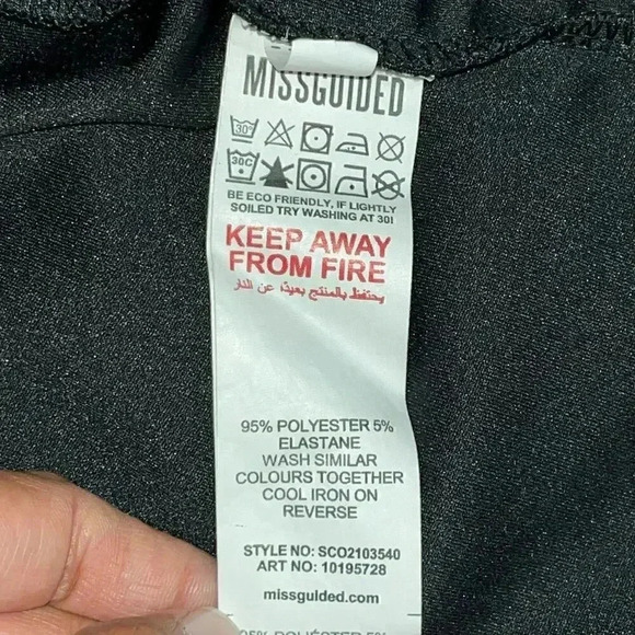 Missguided Women's Black Mini Skirt Size 6 - Picture 5 of 5